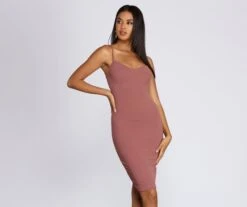 Windsor. Keepin' Knit Casual Midi Dress -Specialtycookwareus 05102 0202 2