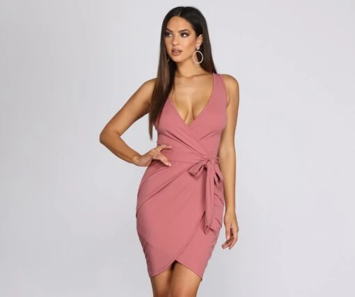 Windsor. Wrapped In Beauty Mini Dress -Specialtycookwareus 05102 0238 1
