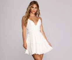 Windsor. Ruffle Ride Skater Dress -Specialtycookwareus 05102 0263 1