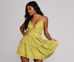 Windsor. Ruffle Ride Skater Dress -Specialtycookwareus 05102 0265 1