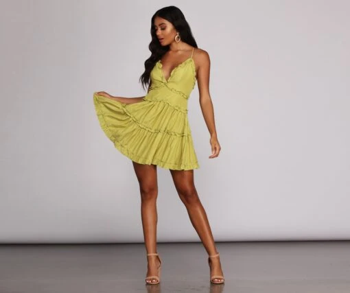 Windsor. Ruffle Ride Skater Dress -Specialtycookwareus 05102 0265 2
