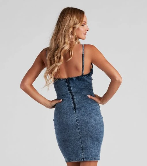 Windsor. Laced Up In Denim Dress -Specialtycookwareus 05102 0291 2