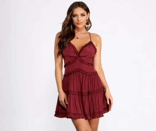 Windsor. Ruffle Ride Skater Dress -Specialtycookwareus 05102 0329 1