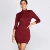 Windsor. Ribbed Knit Turtleneck Mini Dress -Specialtycookwareus 05102 0347 1