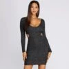 Windsor. Ribbed Knit Cut Out Midi Dress -Specialtycookwareus 05102 0361 1