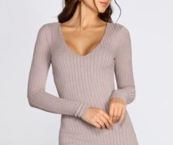Windsor. Long Sleeve Knit Midi Dress 4 Windsor. Long Sleeve Knit Midi Dress -Specialtycookwareus 05102 0395 3