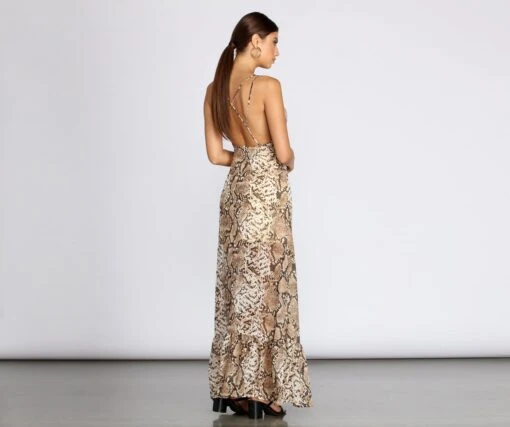 Windsor. Sleeveless Leopard Chiffon Maxi Dress -Specialtycookwareus 05102 0413 2 a593cde7 37d9 4f3a 8385 72ee2e4ef88d