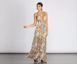 Windsor. Sleeveless Leopard Chiffon Maxi Dress -Specialtycookwareus 05102 0413 4 f54d2f28 4afb 4fce 9deb e69993ee818a