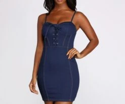 Windsor. Denim Diva Sleeveless Mini Dress -Specialtycookwareus 05102 0437 4