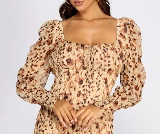 Windsor. Chiffon Sweetheart Smocked Mini Dress -Specialtycookwareus 05102 0449 4