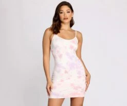 Windsor. Groovy Gal Tie Dye Mini Dress -Specialtycookwareus 05102 0495 5