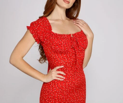Windsor. Flirty Vibes Off The Shoulder Floral Mini Dress -Specialtycookwareus 05102 0573 3