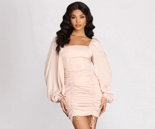 Windsor. Ready Or Not Ruched Mini Dress -Specialtycookwareus 05102 0627 1 04a93af7 f366 4116 851e d71905584f07