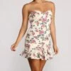 Windsor. Floral Feels Ruffle Mini Dress -Specialtycookwareus 05102 0632 1 f9859e06 f803 4ca7 9e9e e77179a525fe