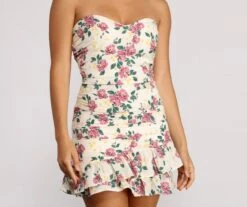Windsor. Floral Feels Ruffle Mini Dress -Specialtycookwareus 05102 0632 3 f46e0678 a797 459f b8b2 bff9ebbb36d6