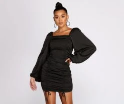 Windsor. Ready Or Not Ruched Mini Dress -Specialtycookwareus 05102 0638 1