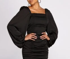 Windsor. Ready Or Not Ruched Mini Dress -Specialtycookwareus 05102 0638 4