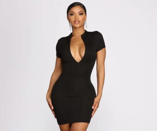 Windsor. Zip Up Chic Mini Dress -Specialtycookwareus 05102 0650 1 91eb8c99 7f62 4fbb add9 0cbaac6488e2