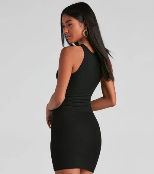 Windsor. Ribbed Knit Crew Neck Bodycon Mini Dress -Specialtycookwareus 05102 0689 3 6fabb7fb 8aa7 413a 96f2 229f73f9aad9