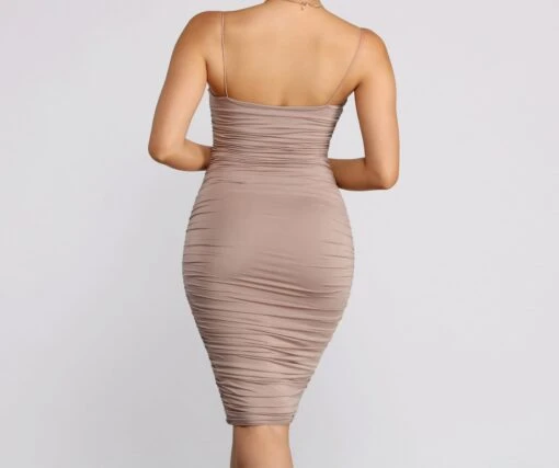Windsor. Friday Night Ruched Midi Dress -Specialtycookwareus 05102 0692 2