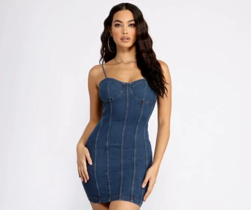 Windsor. Babe In Denim Mini Dress -Specialtycookwareus 05102 0740 1