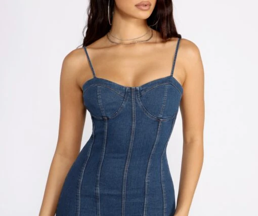Windsor. Babe In Denim Mini Dress -Specialtycookwareus 05102 0740 3