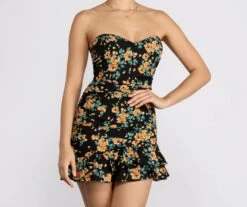 Windsor. Floral Feels Ruffle Mini Dress -Specialtycookwareus 05102 0742 1