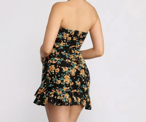 Windsor. Floral Feels Ruffle Mini Dress -Specialtycookwareus 05102 0742 2