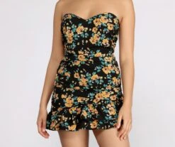 Windsor. Floral Feels Ruffle Mini Dress -Specialtycookwareus 05102 0742 3