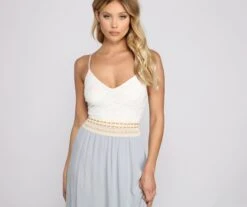 Windsor. Effortlessly Stunning Crochet Waist Maxi Dress -Specialtycookwareus 05102 0754 3 bfcc3e51 a957 4f92 b814 01a8e9bebe4d