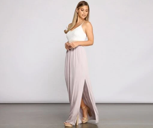 Windsor. Effortlessly Stunning Crochet Waist Maxi Dress -Specialtycookwareus 05102 0755 4