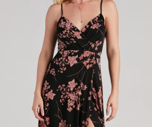 Windsor. Total Sweetheart Floral High Slit Maxi Dress -Specialtycookwareus 05102 0773 3