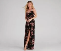 Windsor. Total Sweetheart Floral High Slit Maxi Dress -Specialtycookwareus 05102 0773 4