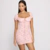 Windsor. Sweet Florals Smocked Mini Dress -Specialtycookwareus 05102 0810 1