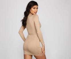 Windsor. Sporty-Chic Long Sleeve Mini Dress -Specialtycookwareus 05102 0931 2