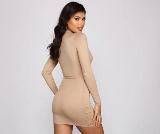 Windsor. Sporty-Chic Long Sleeve Mini Dress -Specialtycookwareus 05102 0931 2