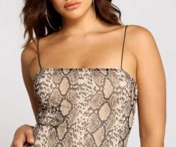Windsor. Stunning Snake Print Mesh Mini Dress -Specialtycookwareus 05102 0936 3