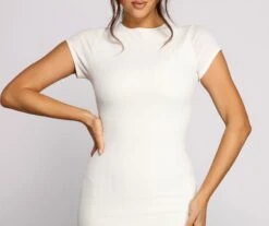 Windsor. Feeling Knit Crew Neck Midi Dress -Specialtycookwareus 05102 0942 3
