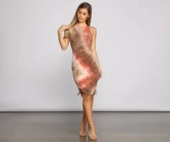 Windsor. Drawn To Tie Dye Ruched Mini Dress -Specialtycookwareus 05102 1080 5 f30fb281 ef21 4b3d 8975 0c5afc27ff8a