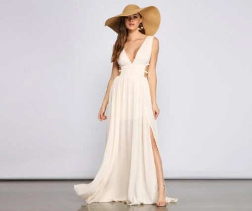 Windsor. Style Icon Gauze Cutout Maxi Dress -Specialtycookwareus 05102 1314 1