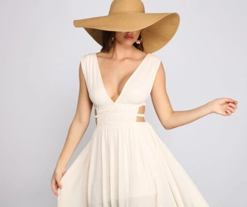 Windsor. Style Icon Gauze Cutout Maxi Dress -Specialtycookwareus 05102 1314 2