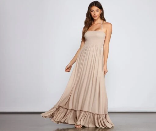 Windsor. Go With The Flow Smocked Maxi Dress -Specialtycookwareus 05102 1362 1