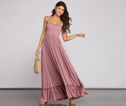 Windsor. Go With The Flow Smocked Maxi Dress -Specialtycookwareus 05102 1363 3 ca8ad8f3 0d11 4ee9 b85e 8c3dac64c40a