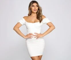 Windsor. So Sweet Puff Sleeve Mini Dress -Specialtycookwareus 05102 1554 1 8241100c d530 47ed 9c63 7b7cf6b954bd