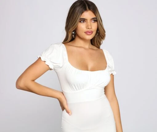 Windsor. So Sweet Puff Sleeve Mini Dress -Specialtycookwareus 05102 1554 4 519befef 00f7 403e 847b 7deca8c07db5