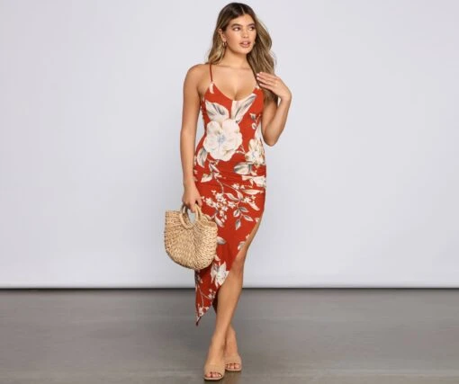 Windsor. Sunset Stunner Asymmetrical Midi Dress -Specialtycookwareus 05102 1860 1 48bdb855 9fde 4d5e 94e5 071dc7e10967