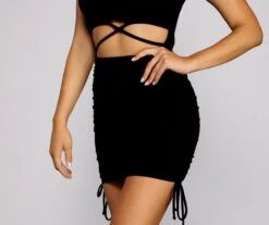 Windsor. Stylish Stunner Ruched Mini Dress -Specialtycookwareus 05102 2029 4