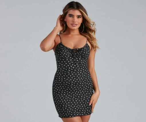 Windsor. Floral Fever Ribbed Knit Mini Dress -Specialtycookwareus 05102 2032 1 5452cea6 283a 43d9 979e 6b7d22cdcb8a