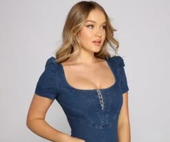 Windsor. Such A Babe Denim Bodycon Mini Dress -Specialtycookwareus 05102 2356 3 70e4ee32 97df 404e acf0 f83c33ee74f6