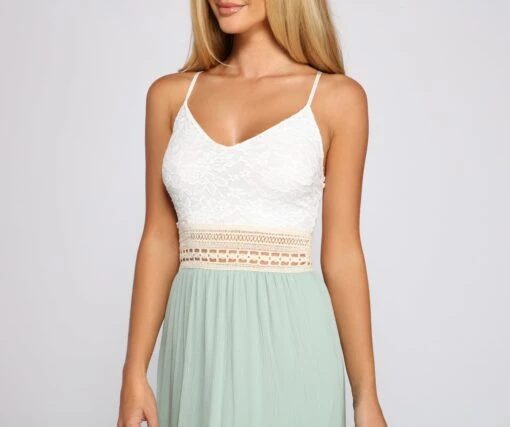 Windsor. Effortlessly Stunning Crochet Waist Maxi Dress -Specialtycookwareus 05102 2370 4